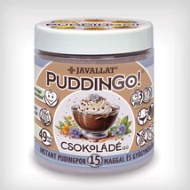 PuddinGo!® Csokoládé ízű instant pudingpor 15 maggal és gyógynövénnyel