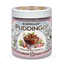 PuddinGo!® Mogyorós csoki ízű instant pudingpor 15 maggal és gyógynövénnyel