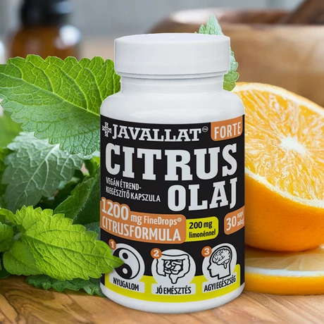 JAVALLAT® Citrus olaj étrend-kiegészítő gyógynövénykapszula JAVALLAT® Citrus olaj étrend-kiegészítő gyógynövénykapszula