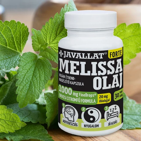 JAVALLAT® Melissa olaj étrend-kiegészítő gyógynövénykapszula JAVALLAT® Melissa olaj étrend-kiegészítő gyógynövénykapszula