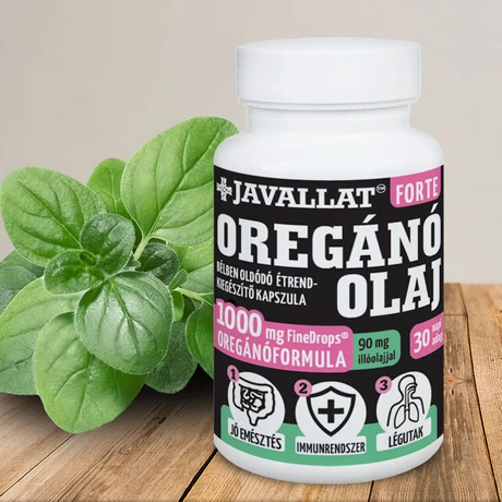 JAVALLAT® Forte Oregánó olaj bélben oldódó étrend-kiegészítő kapszula