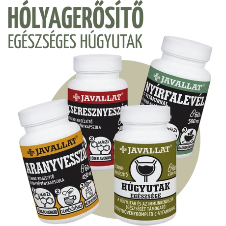 HÓLYAGERŐSÍTŐ gyógynövénycsomag JAVALLAT termékekből összeállítva.