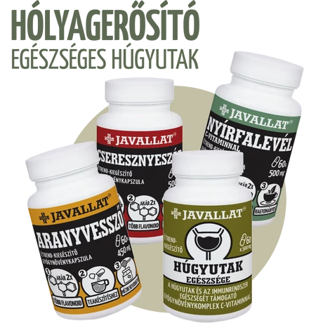 HÓLYAGERŐSÍTŐ gyógynövénycsomag JAVALLAT termékekből összeállítva.