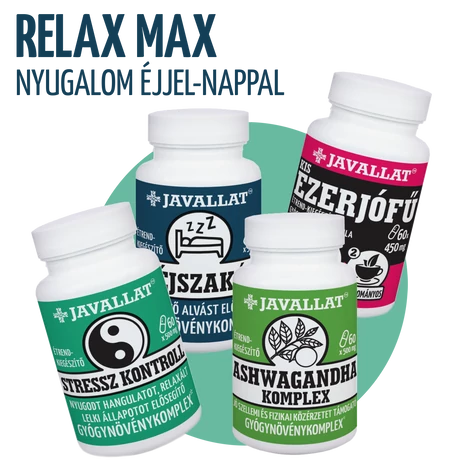 RELAX MAX gyógynövénycsomag JAVALLAT termékekből összeállítva