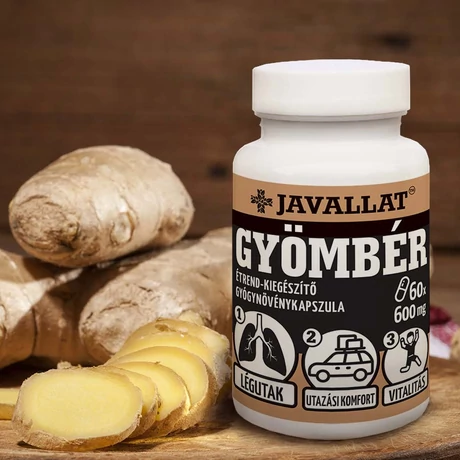 JAVALLAT® GYÖMBÉR étrend-kiegészítő gyógynövénykapszula JAVALLAT® GYÖMBÉR étrend-kiegészítő gyógynövénykapszula