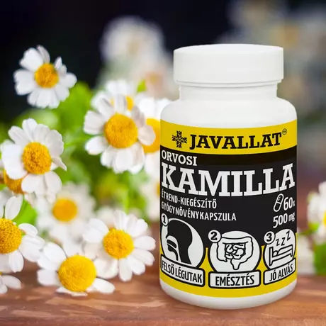 JAVALLAT® ORVOSI KAMILLA - étrend-kiegészítő gyógynövénykapszula