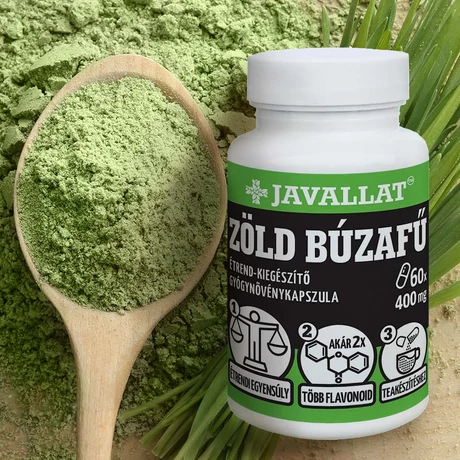 JAVALLAT® ZÖLD BÚZAFŰ étrend-kiegészítő gyógynövénykapszula